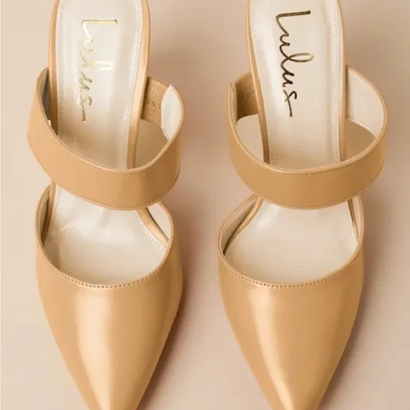 Lulu's Tan Faire Mules - Picture 4 of 8